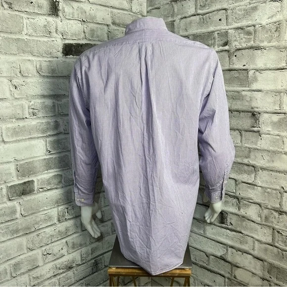 Ralph Lauren Checked Gingham Print Button Down Shirt - Picture 4 of 7